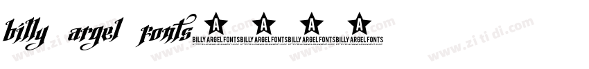 billy argel fonts字体转换